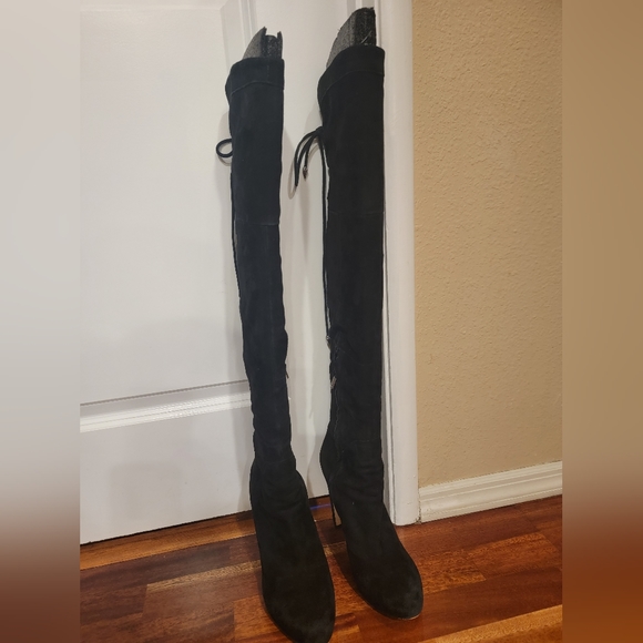 Sam Edelman Suade Kayla Over The Knee Heel Boots Size 9.5M - Picture 15 of 16